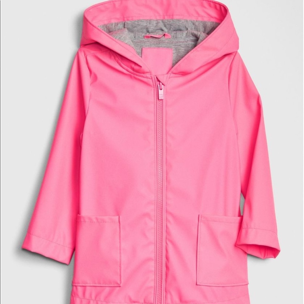 🌟 ISO Gap Jersey Lined Neon Raincoat 🌟